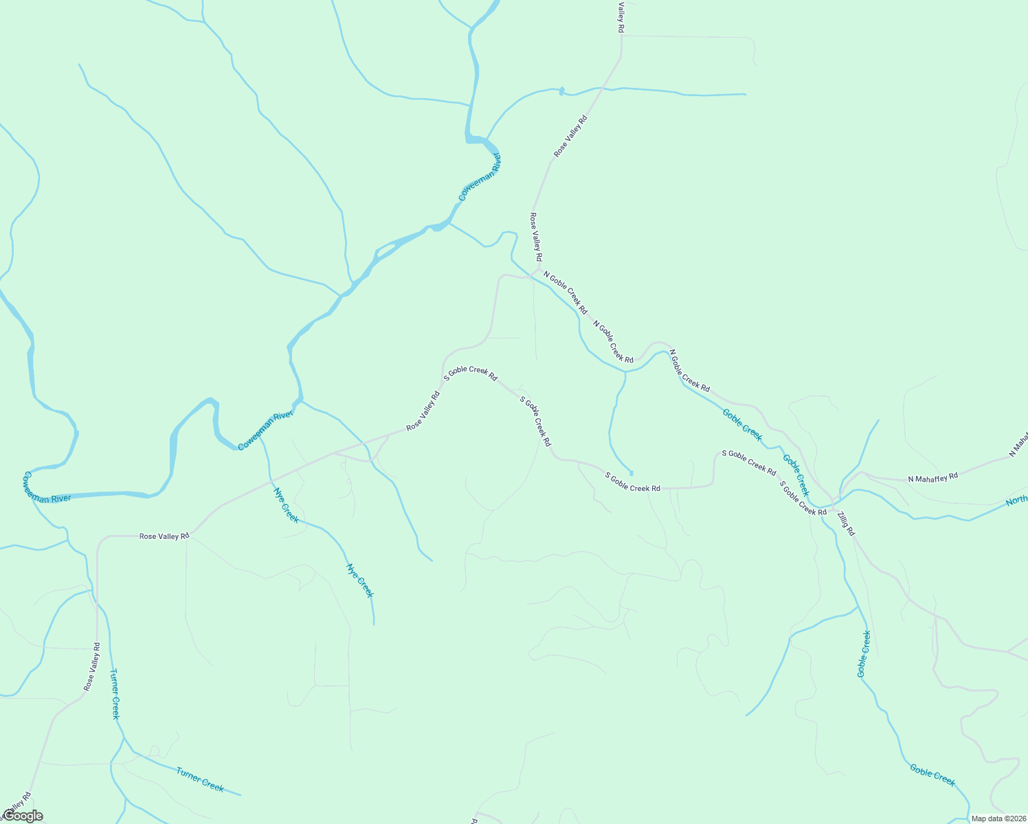 map of restaurants, bars, coffee shops, grocery stores, and more near 245 South Goble Creek Road in Kelso
