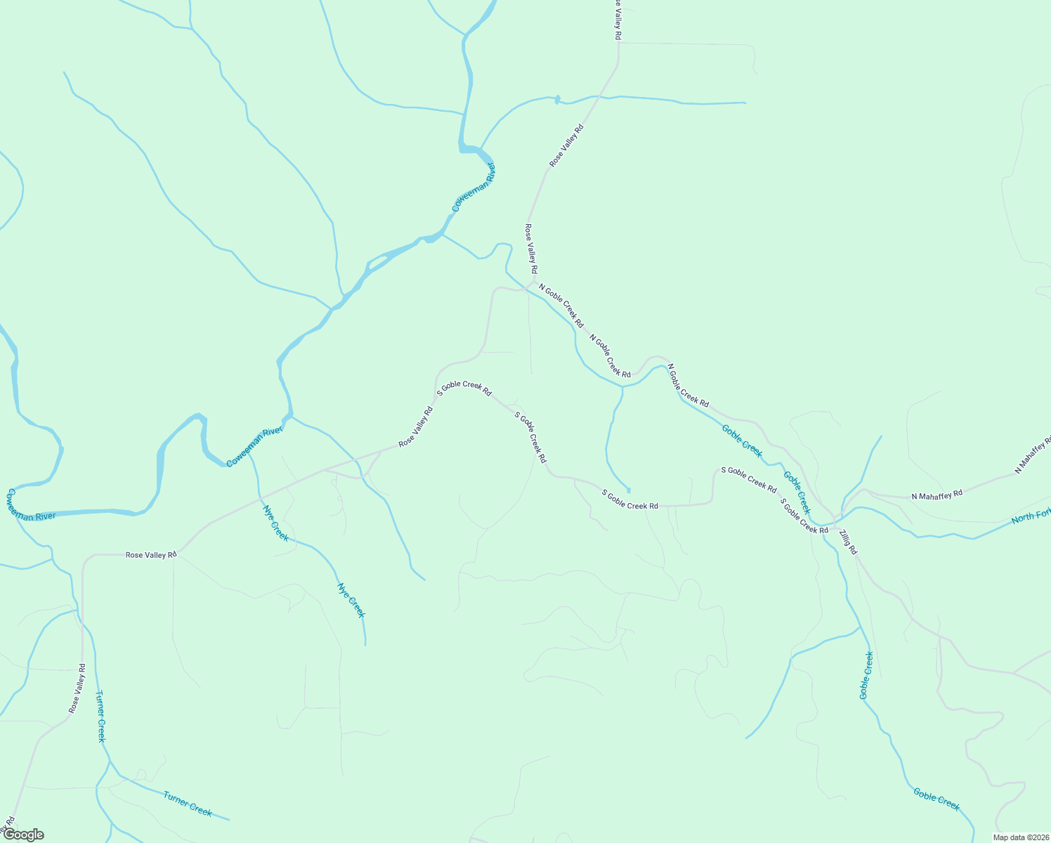 map of restaurants, bars, coffee shops, grocery stores, and more near 245 South Goble Creek Road in Kelso
