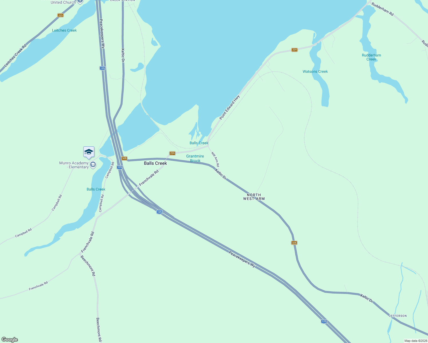 map of restaurants, bars, coffee shops, grocery stores, and more near 1230 Keltic Drive in Cape Breton Regional Municipality
