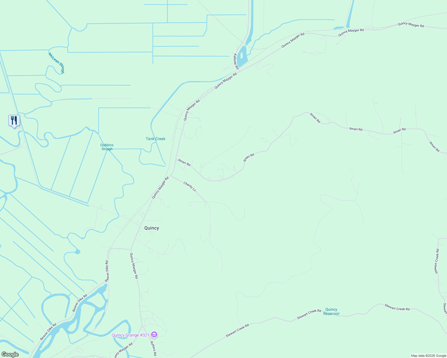 map of restaurants, bars, coffee shops, grocery stores, and more near 20275 Ilmari Road in Clatskanie