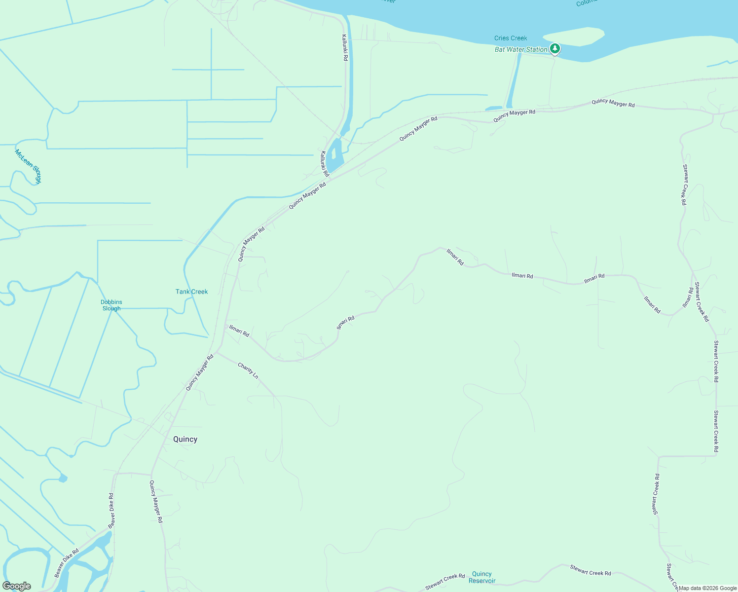 map of restaurants, bars, coffee shops, grocery stores, and more near 20524 Ilmari Road in Clatskanie