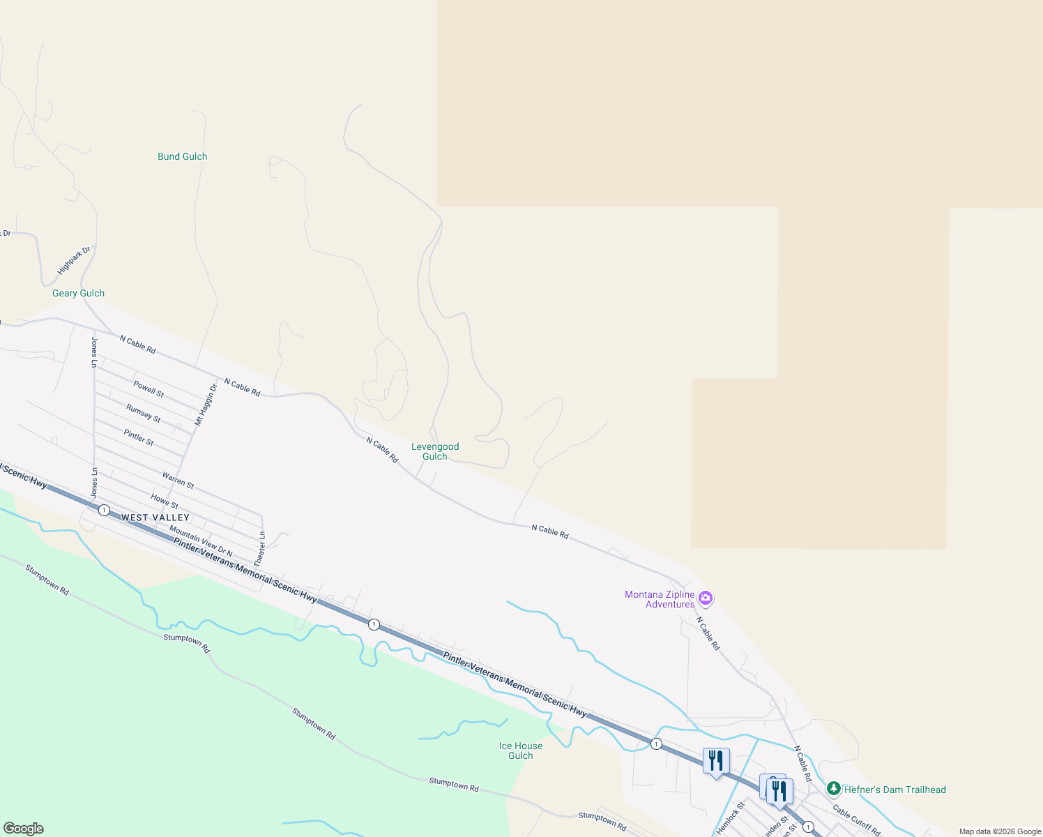 map of restaurants, bars, coffee shops, grocery stores, and more near 226 Scalise Road in Anaconda