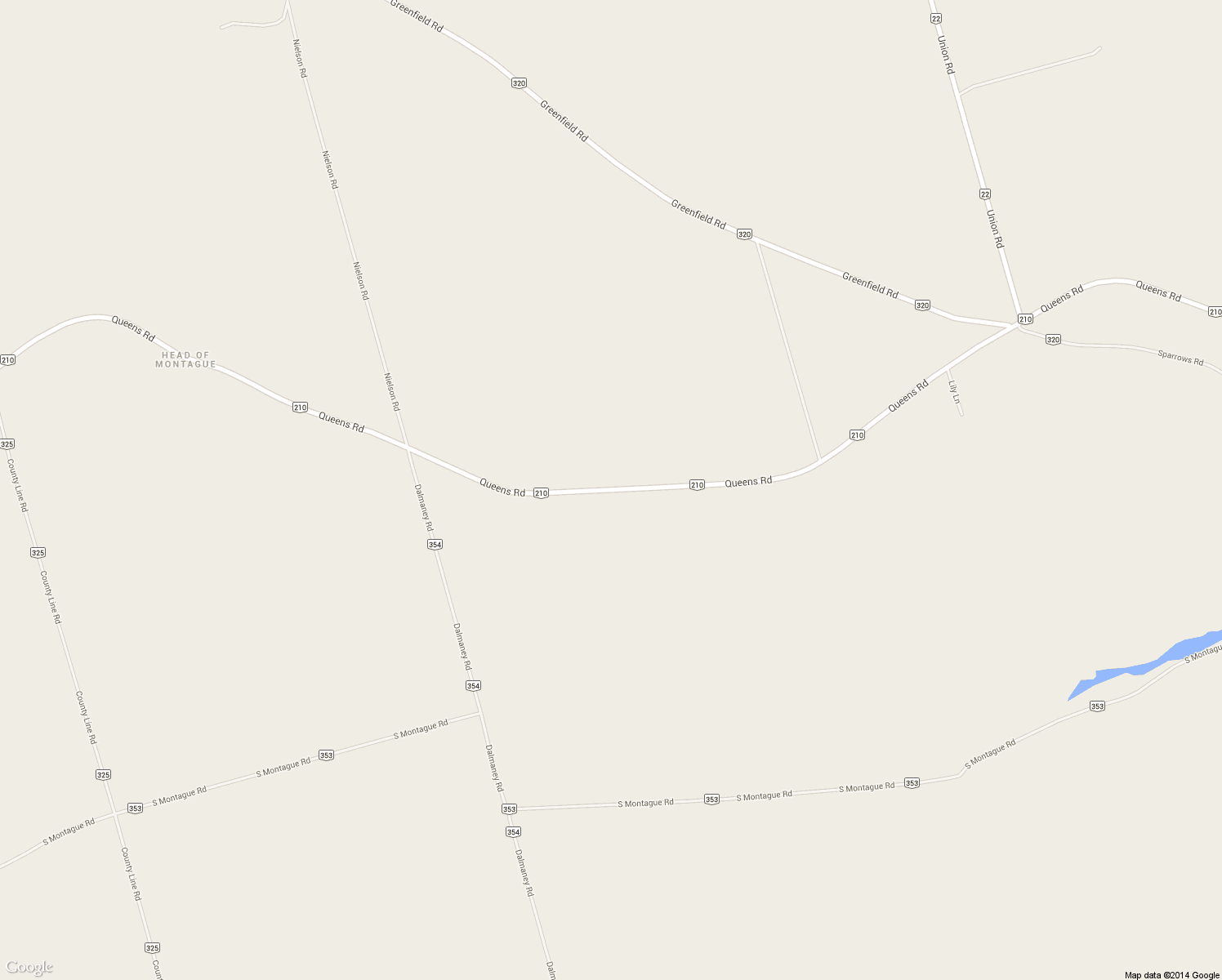 map of restaurants, bars, coffee shops, grocery stores, and more near 1217 Queens Road in Montague