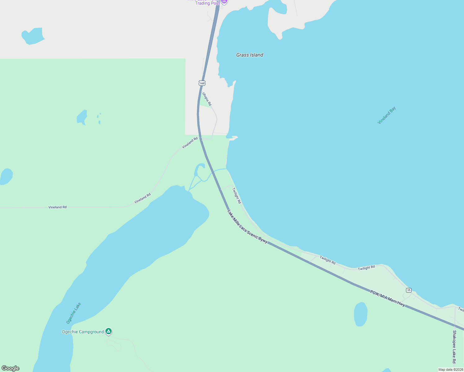 map of restaurants, bars, coffee shops, grocery stores, and more near 16099 Twilight Road in Onamia