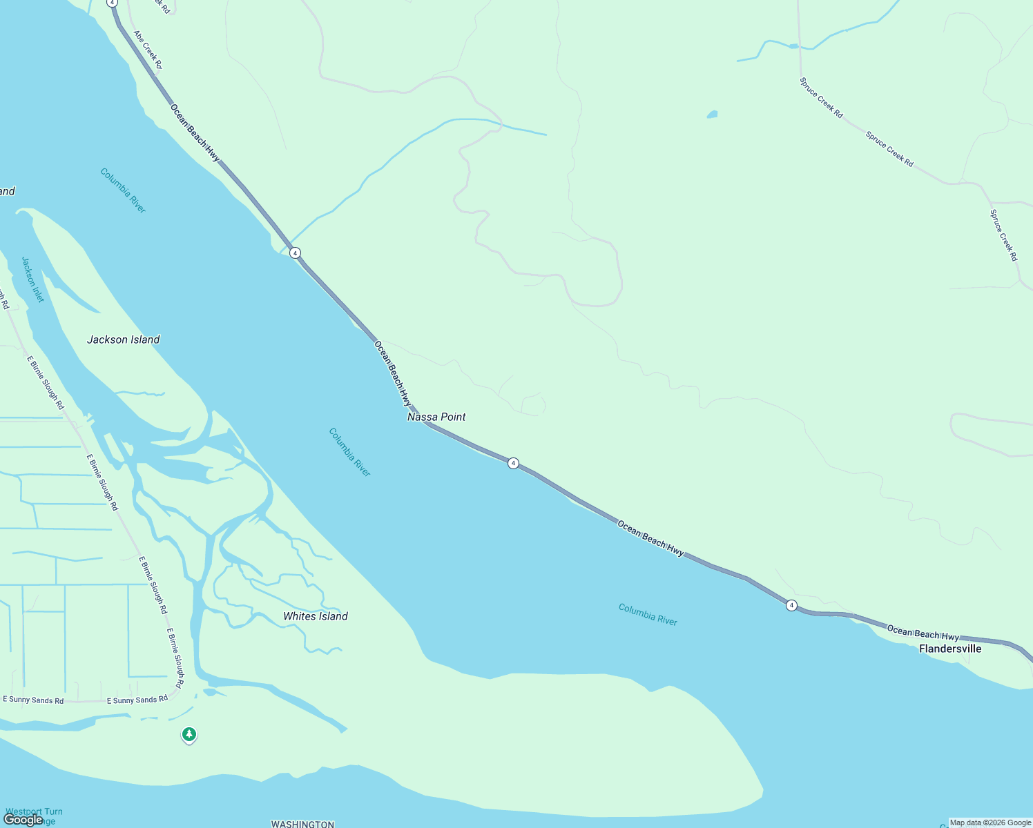 map of restaurants, bars, coffee shops, grocery stores, and more near 97 Maple Ridge Road in Cathlamet