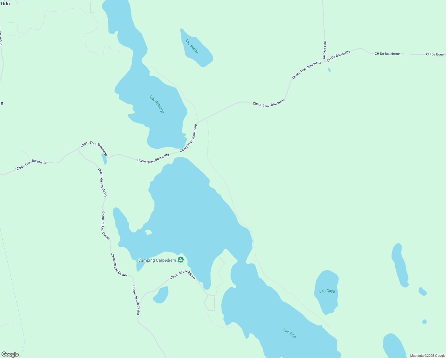 map of restaurants, bars, coffee shops, grocery stores, and more near 28 Chemin du Lac Edja Est in Blue Sea