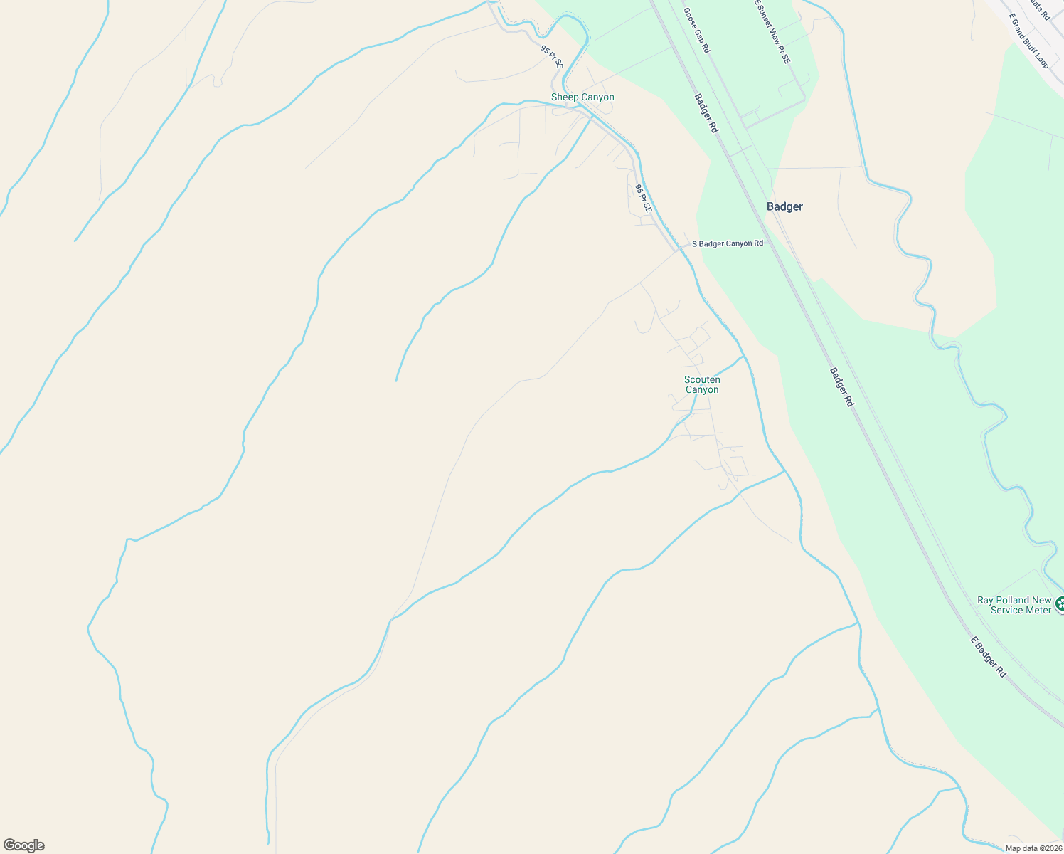 map of restaurants, bars, coffee shops, grocery stores, and more near 15325 South Badger Road in Kennewick