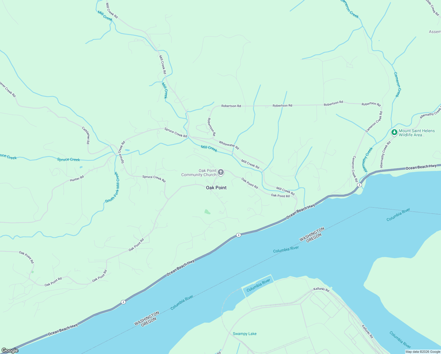 map of restaurants, bars, coffee shops, grocery stores, and more near 445 Oak Point Road in Longview