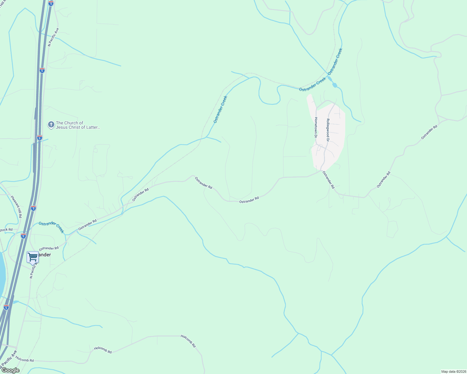 map of restaurants, bars, coffee shops, grocery stores, and more near 110 Lenora Lane in Kelso