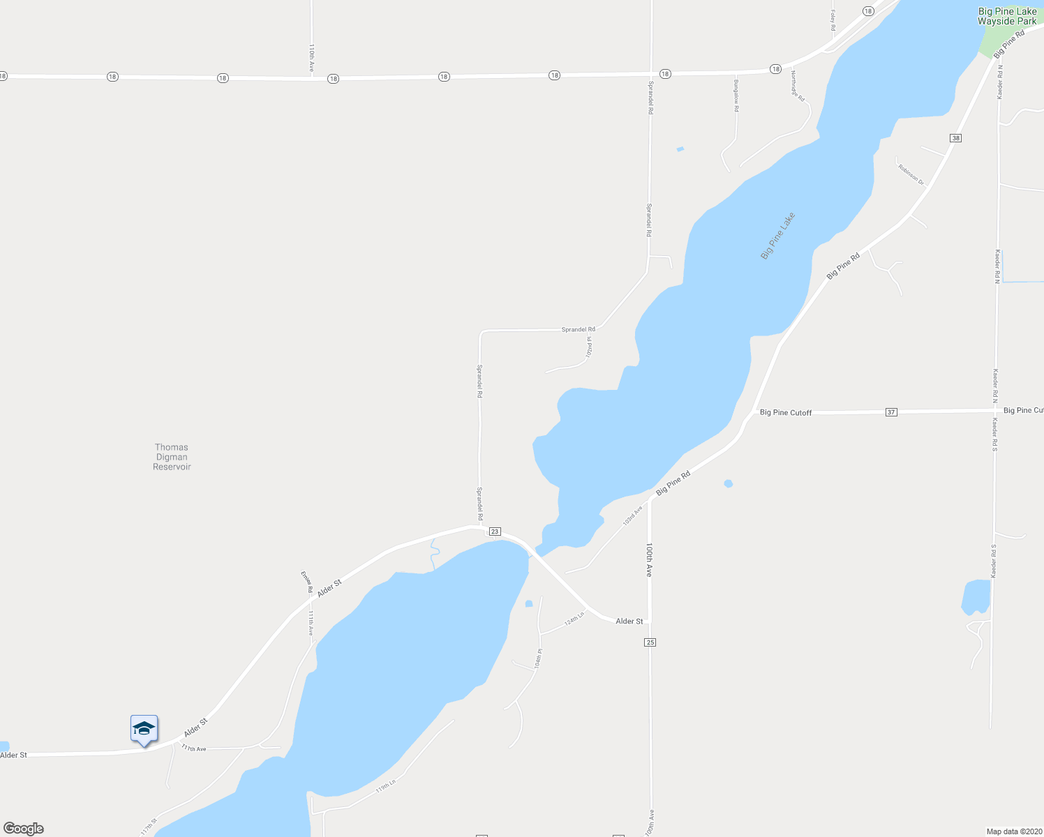 map of restaurants, bars, coffee shops, grocery stores, and more near 12968 Sprandel Road in Finlayson