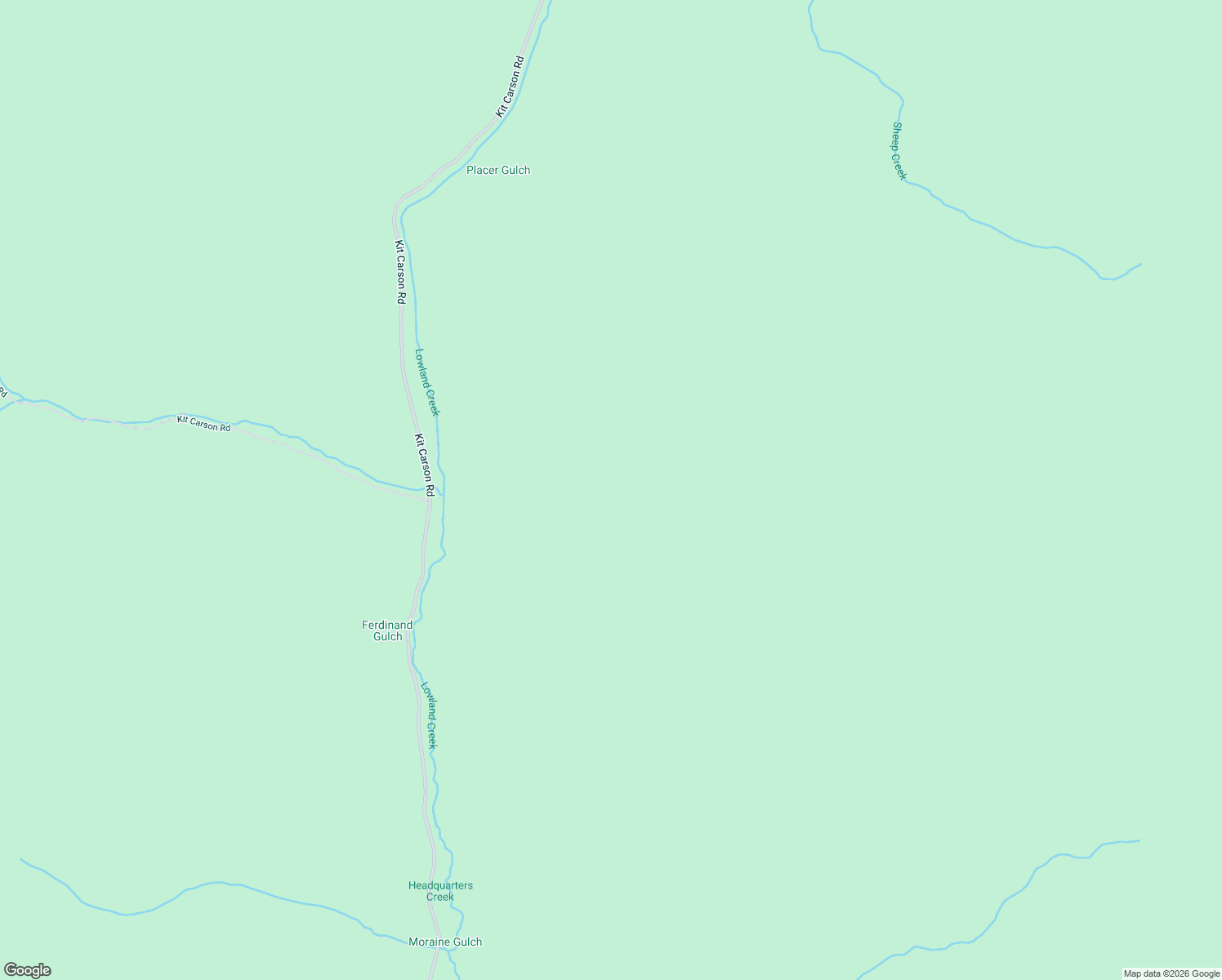 map of restaurants, bars, coffee shops, grocery stores, and more near Kit Carson Road in Butte