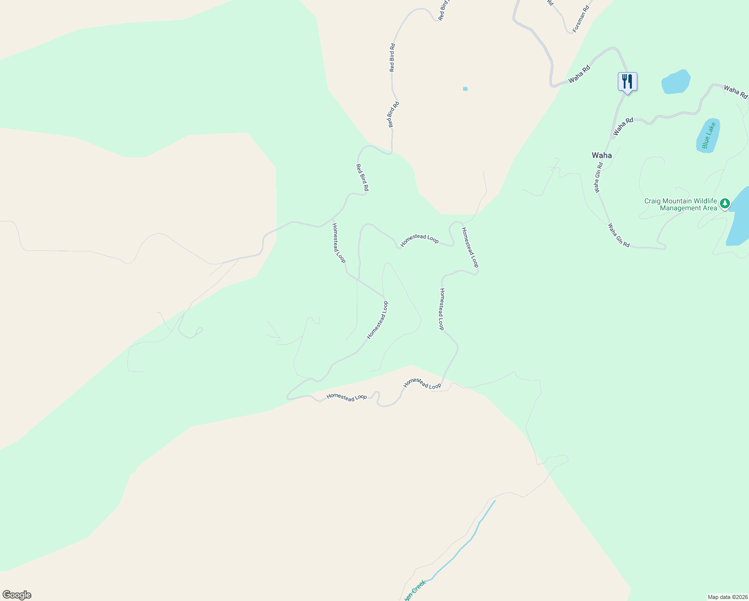 map of restaurants, bars, coffee shops, grocery stores, and more near 19546-19758 Homestead Loop in Lewiston