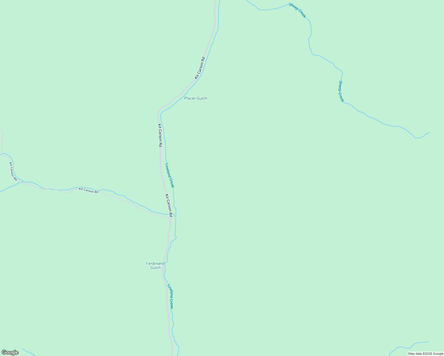 map of restaurants, bars, coffee shops, grocery stores, and more near Kit Carson Road in Butte