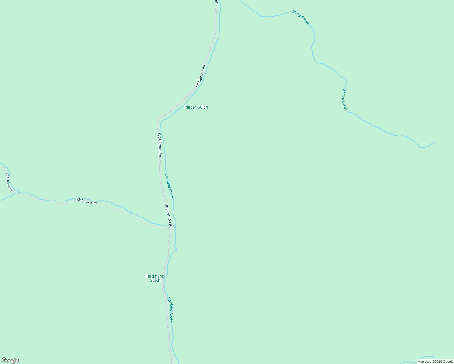 map of restaurants, bars, coffee shops, grocery stores, and more near Kit Carson Road in Butte