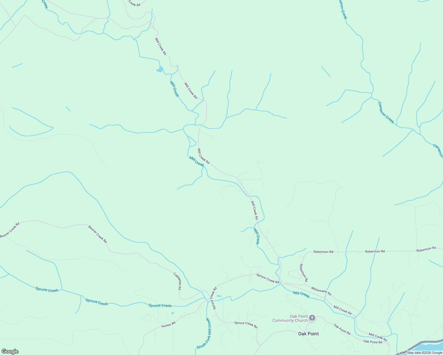 map of restaurants, bars, coffee shops, grocery stores, and more near 423 Mill Creek Road in Longview