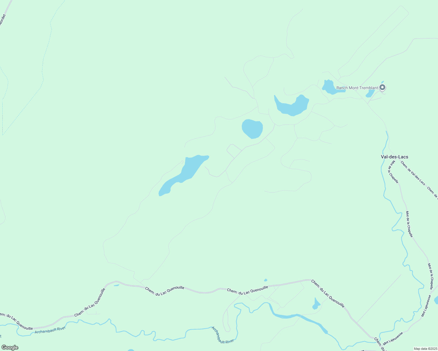map of restaurants, bars, coffee shops, grocery stores, and more near 150 Ch. Desjardins in Val-des-Lacs