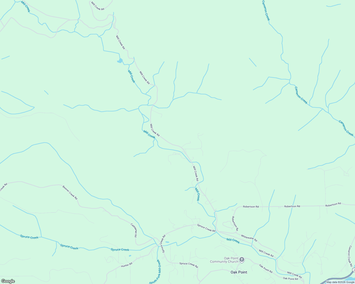 map of restaurants, bars, coffee shops, grocery stores, and more near 395 Mill Creek Road in Longview
