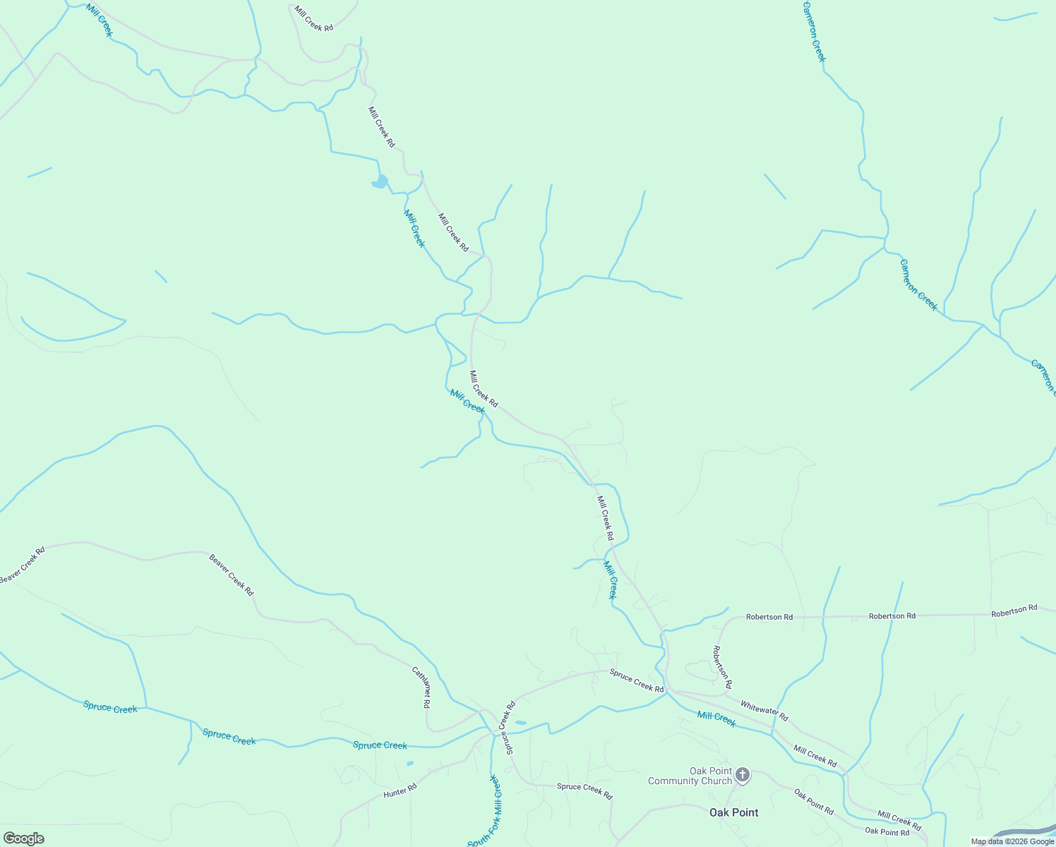 map of restaurants, bars, coffee shops, grocery stores, and more near 423 Mill Creek Road in Longview