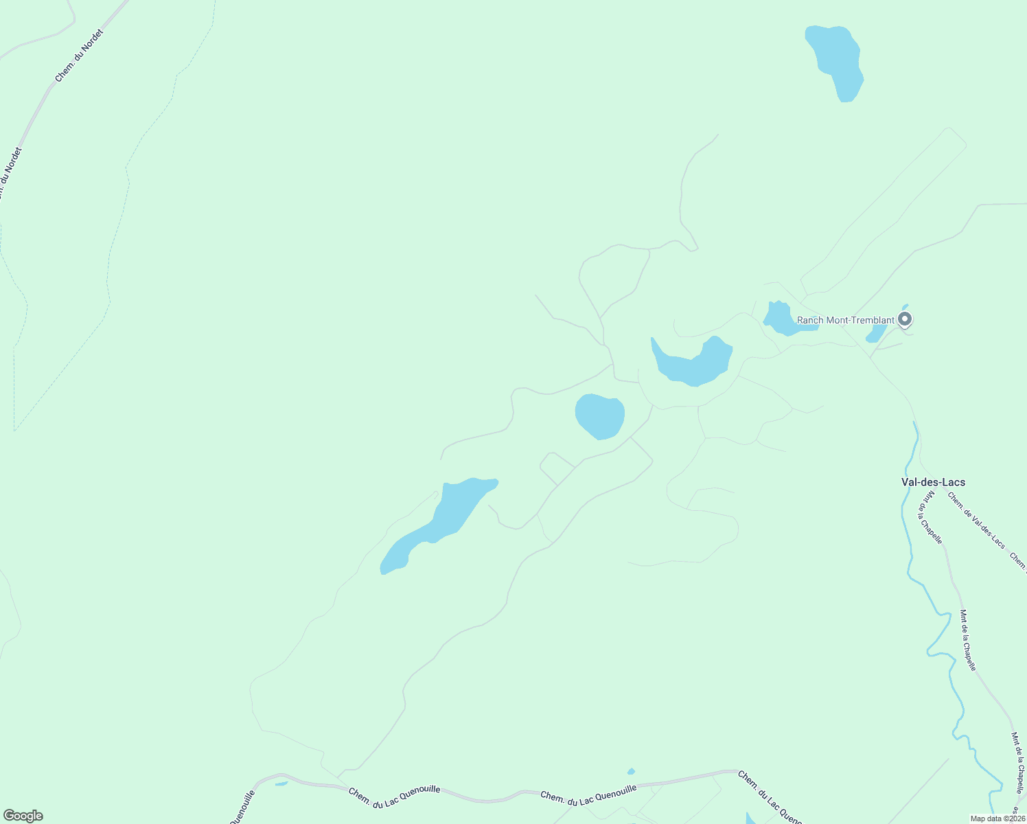 map of restaurants, bars, coffee shops, grocery stores, and more near Chemin Autoré in Laurentides