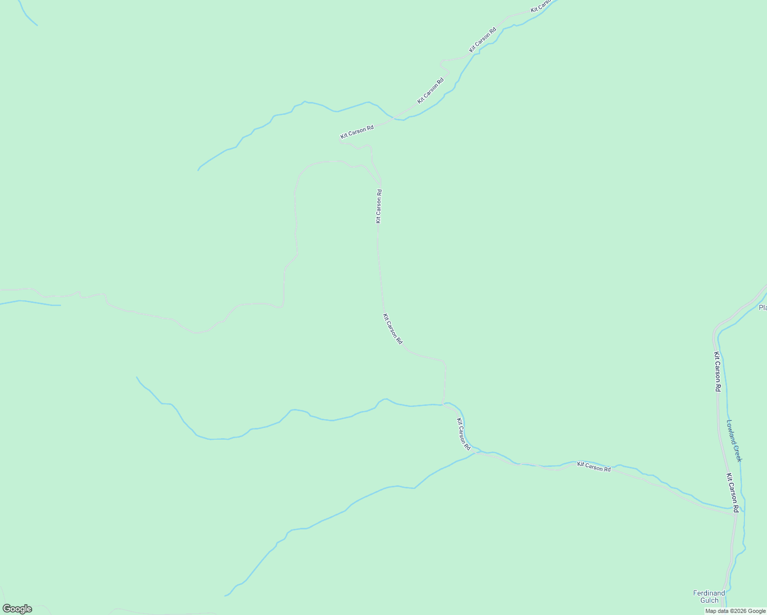 map of restaurants, bars, coffee shops, grocery stores, and more near Kit Carson Road in Butte