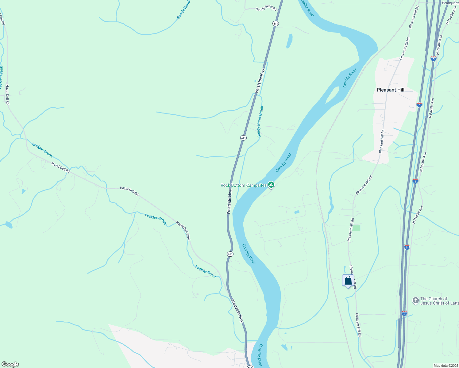 map of restaurants, bars, coffee shops, grocery stores, and more near 2601 Westside Highway in Castle Rock