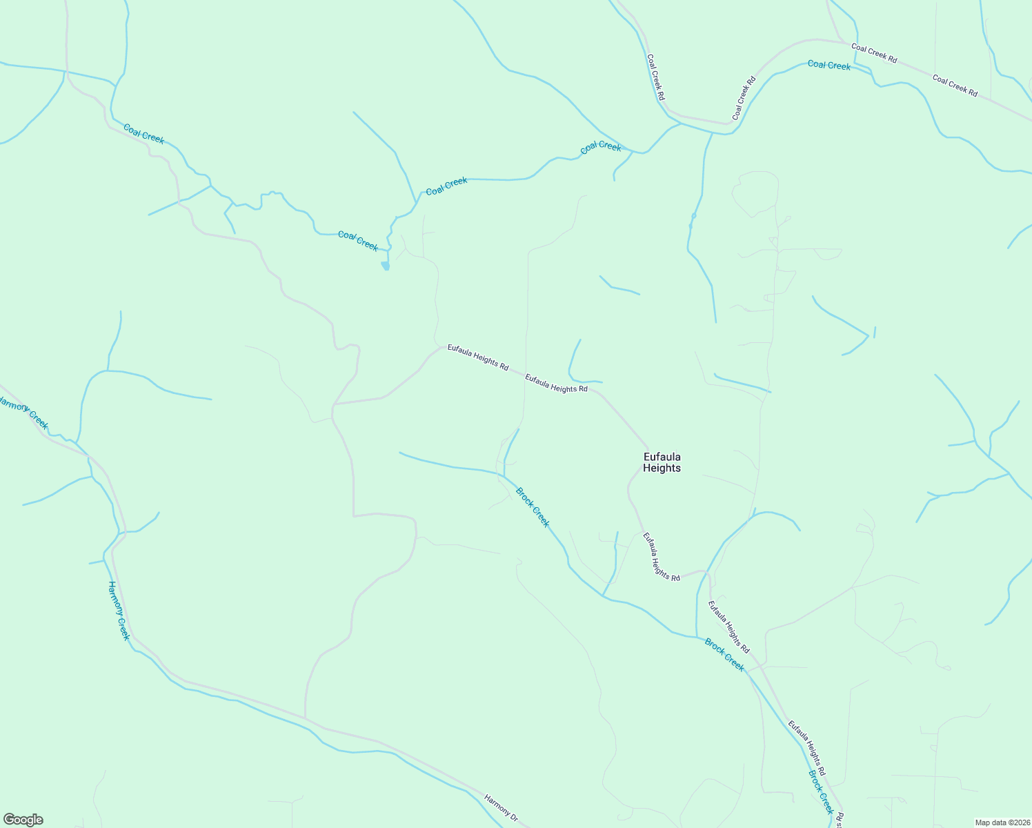 map of restaurants, bars, coffee shops, grocery stores, and more near 1319 Eufaula Heights Road in Longview