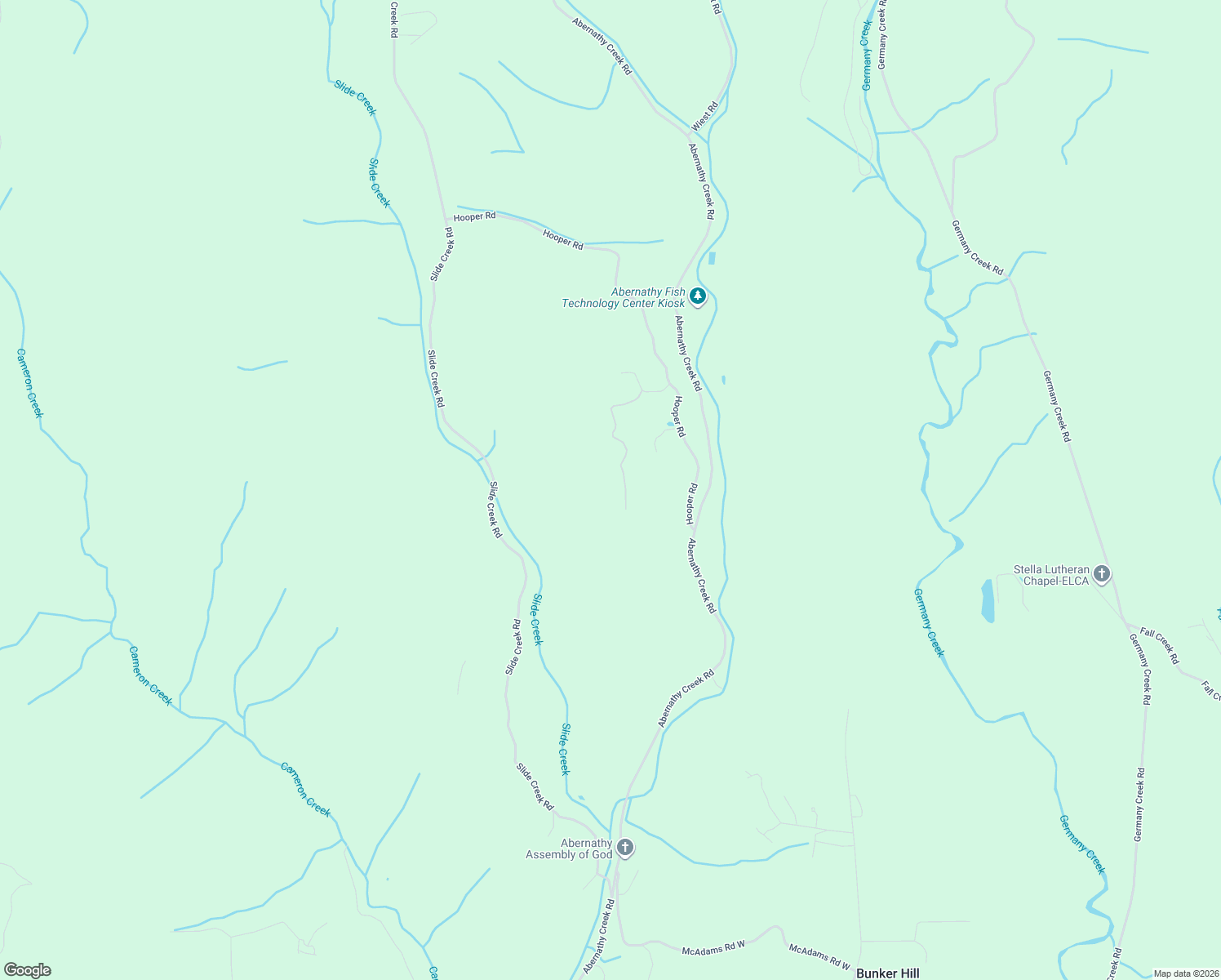 map of restaurants, bars, coffee shops, grocery stores, and more near 521 Hooper Road in Longview