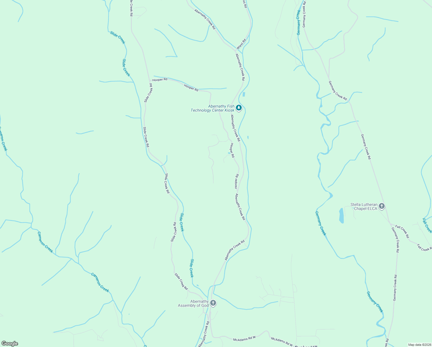 map of restaurants, bars, coffee shops, grocery stores, and more near 521 Hooper Road in Longview