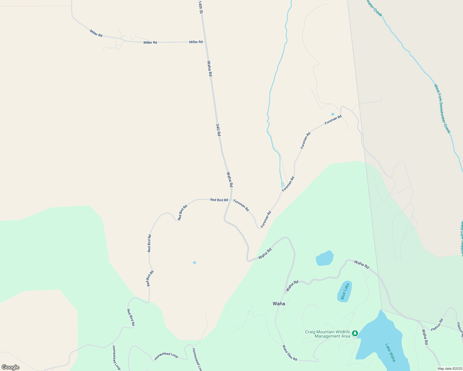 map of restaurants, bars, coffee shops, grocery stores, and more near 7570 Waha Road in Lewiston