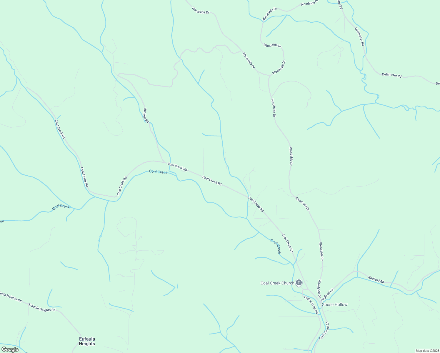 map of restaurants, bars, coffee shops, grocery stores, and more near 2210 Coal Creek Rd in Longview