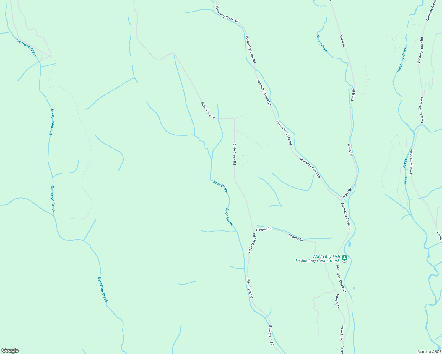 map of restaurants, bars, coffee shops, grocery stores, and more near 1407 Slide Creek Road in Longview