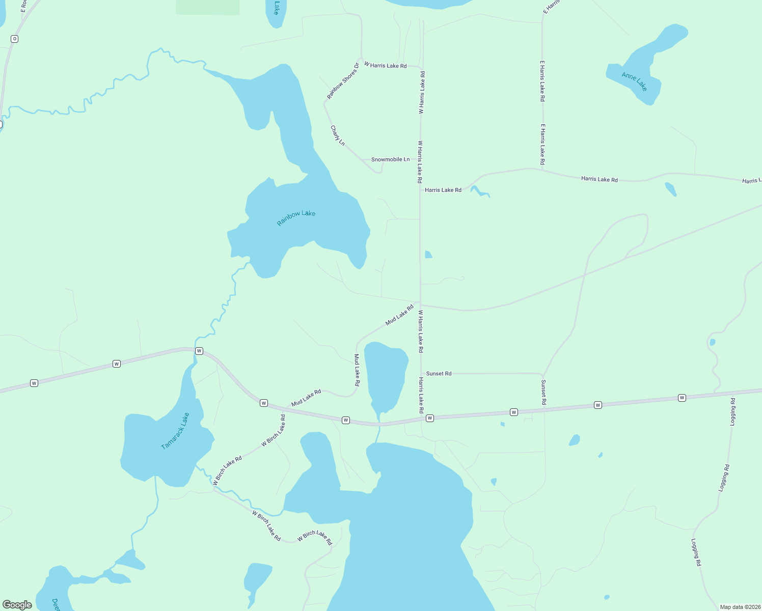 map of restaurants, bars, coffee shops, grocery stores, and more near 3018 South Rainbow Lake Road in Presque Isle
