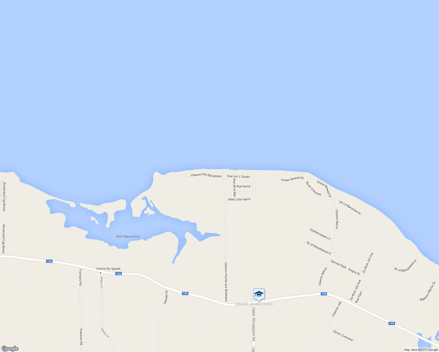 map of restaurants, bars, coffee shops, grocery stores, and more near 3-83 Chemin Ptit Barachois in Beaubassin East
