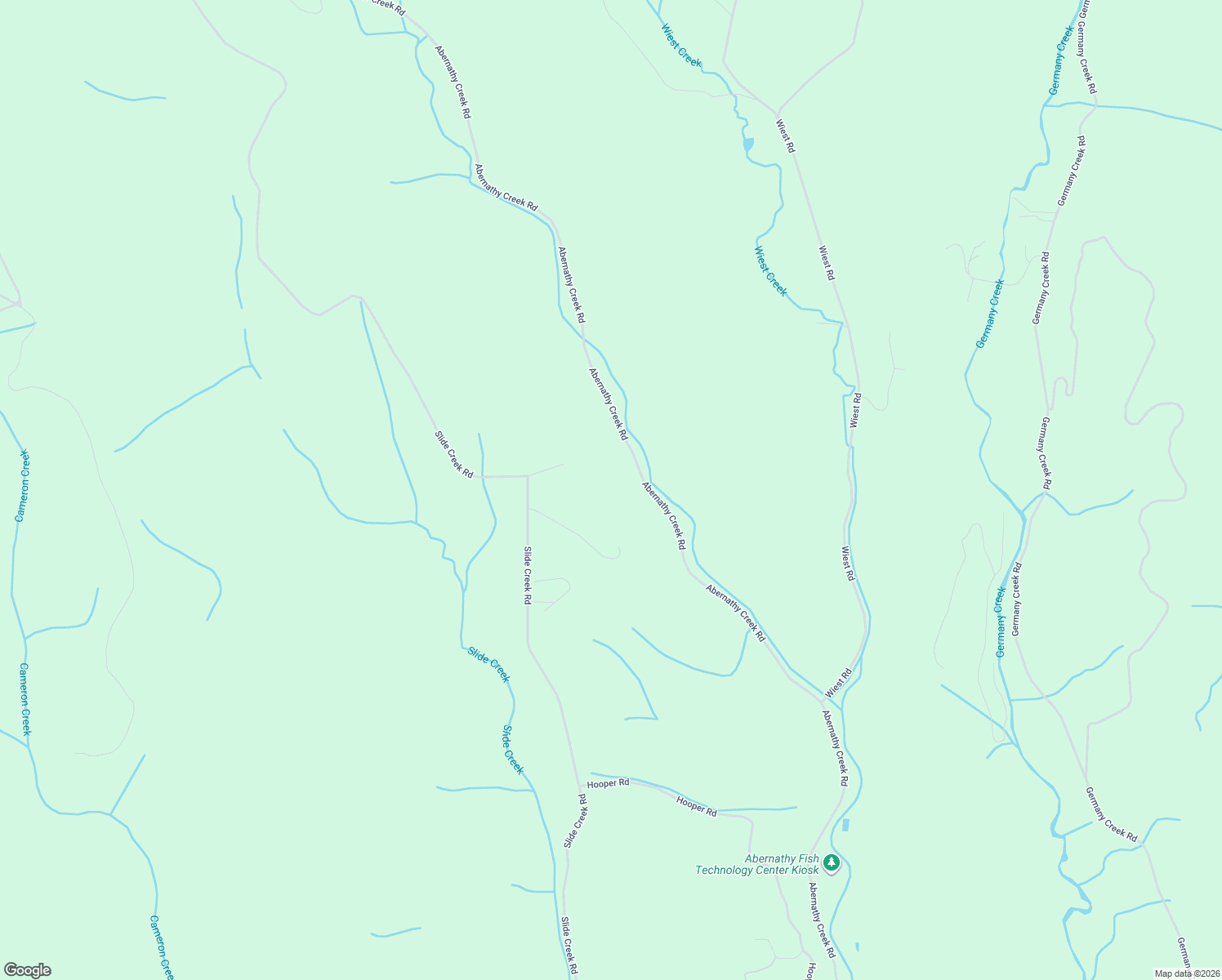 map of restaurants, bars, coffee shops, grocery stores, and more near 1542 Slide Creek Road in Longview