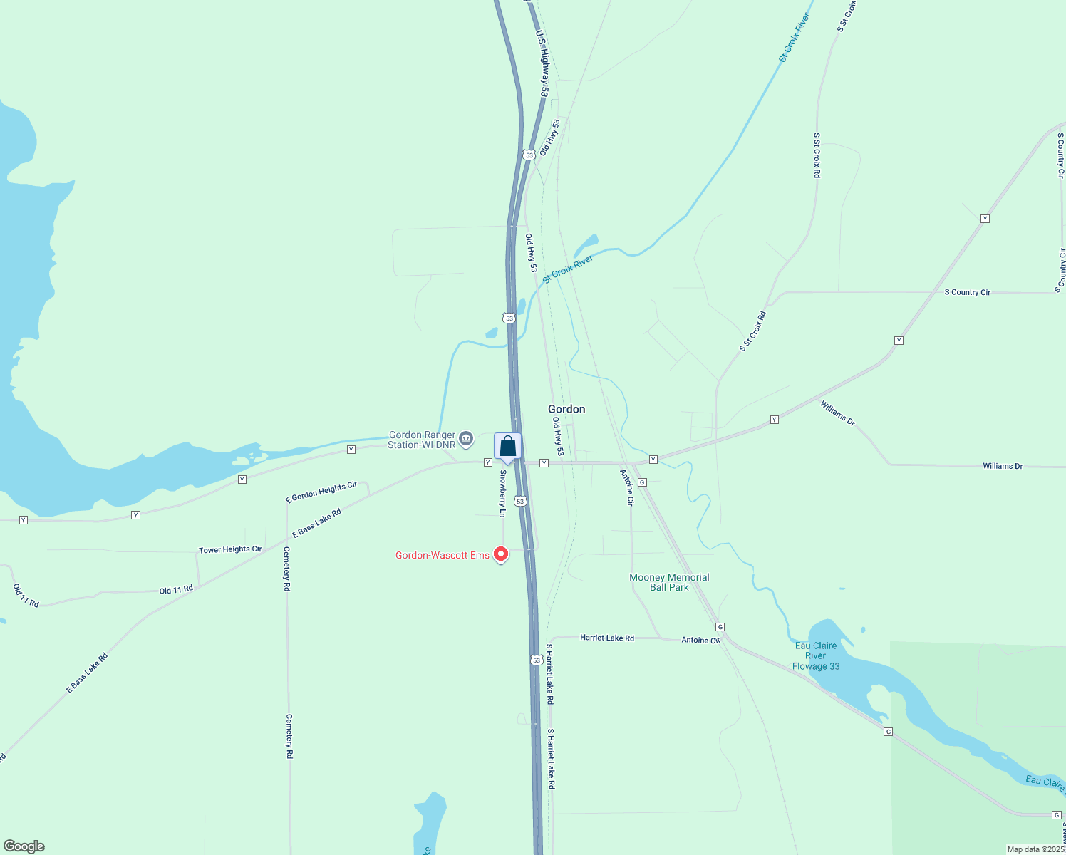 14370 U.S. 53, Gordon WI Walk Score