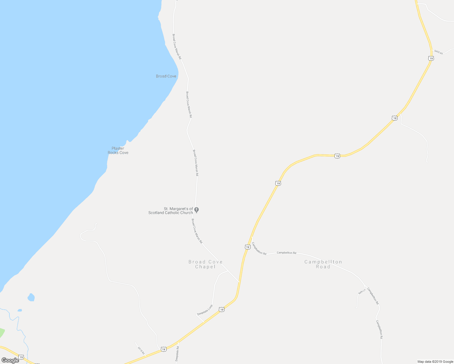 map of restaurants, bars, coffee shops, grocery stores, and more near 258 Broad Cove Marsh Road in Inverness