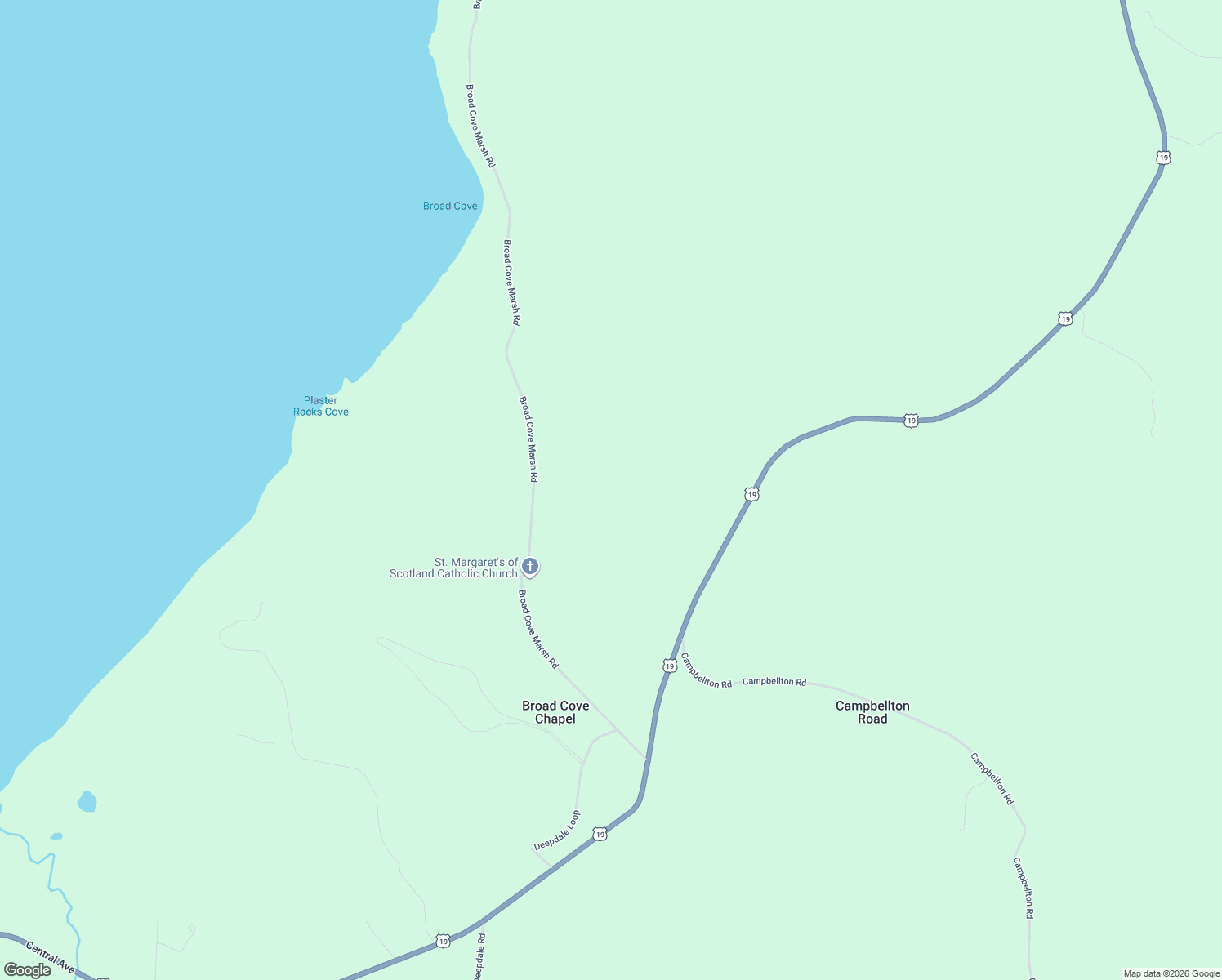 map of restaurants, bars, coffee shops, grocery stores, and more near 258 Broad Cove Marsh Road in Inverness