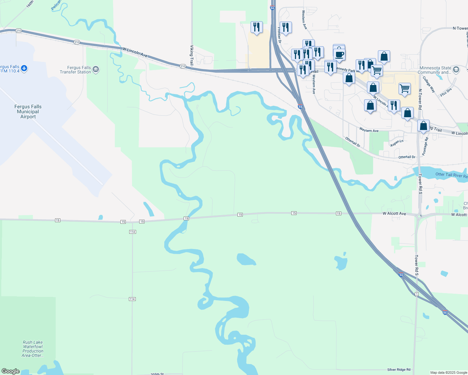 17086 River Oaks Boulevard, Fergus Falls MN Walk Score
