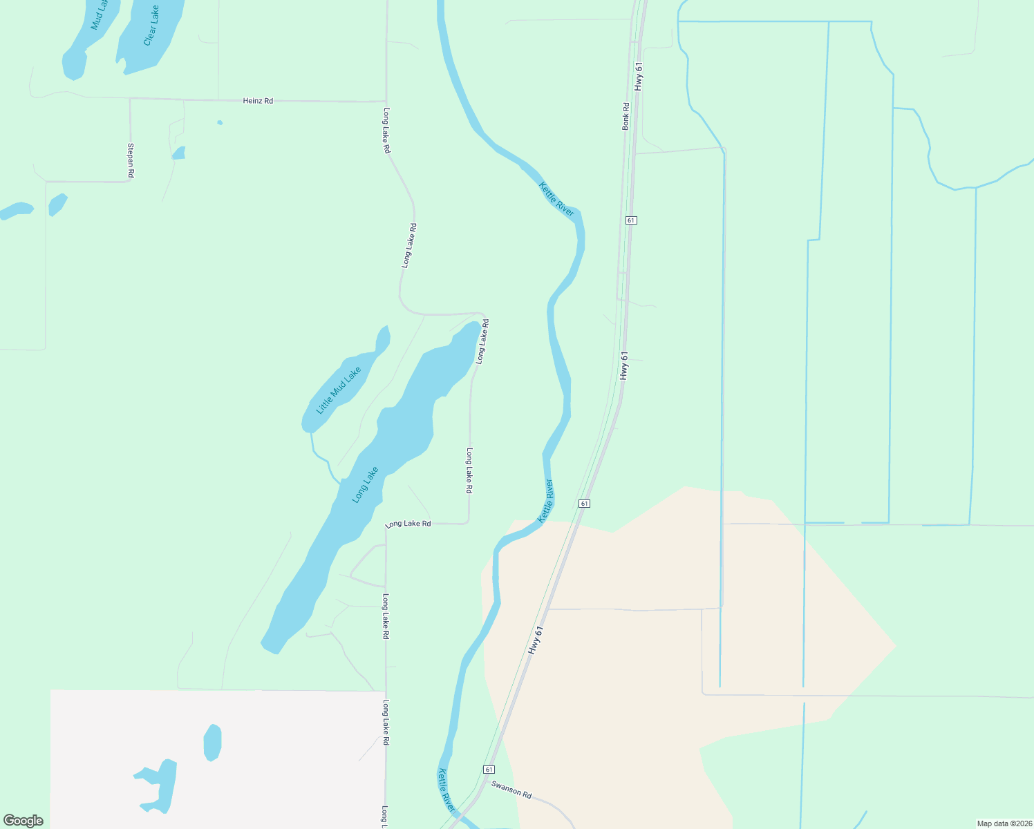 map of restaurants, bars, coffee shops, grocery stores, and more near 76682 Long Lake Road in Willow River