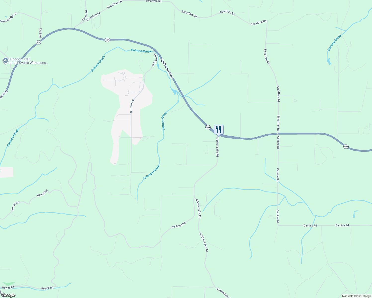map of restaurants, bars, coffee shops, grocery stores, and more near 201 Rink Road in Castle Rock