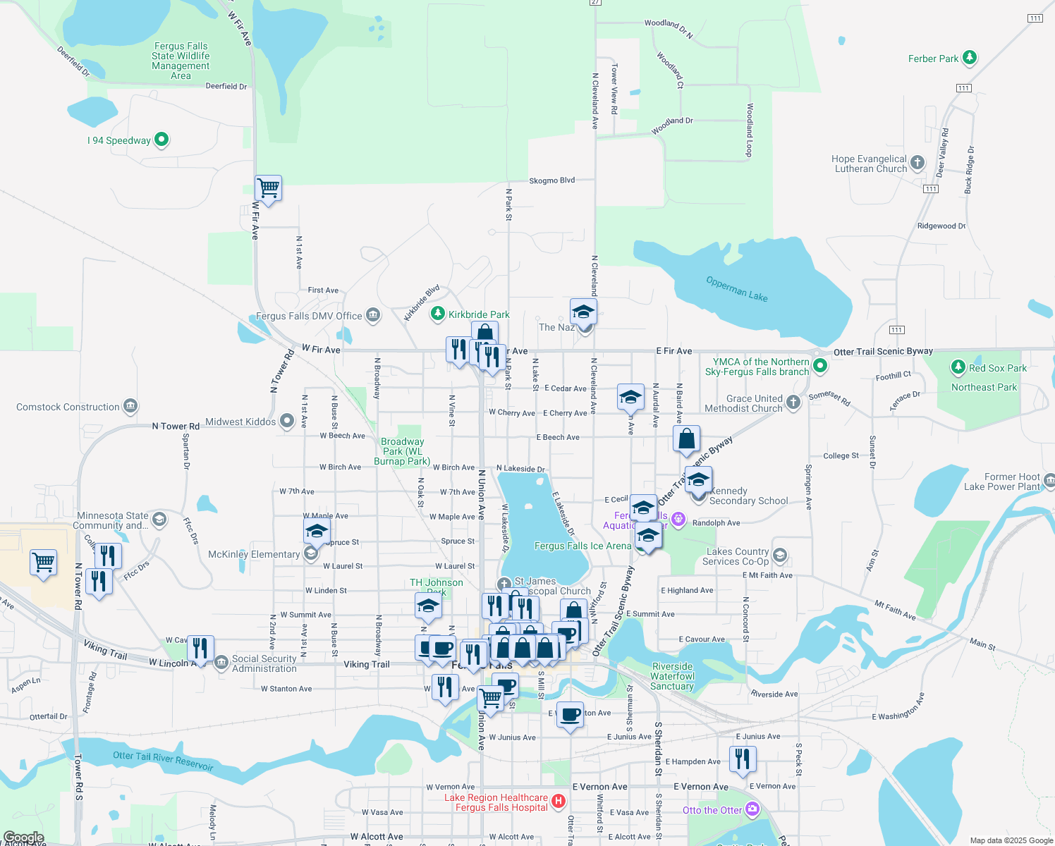 1013 North Lake Street, Fergus Falls MN Walk Score