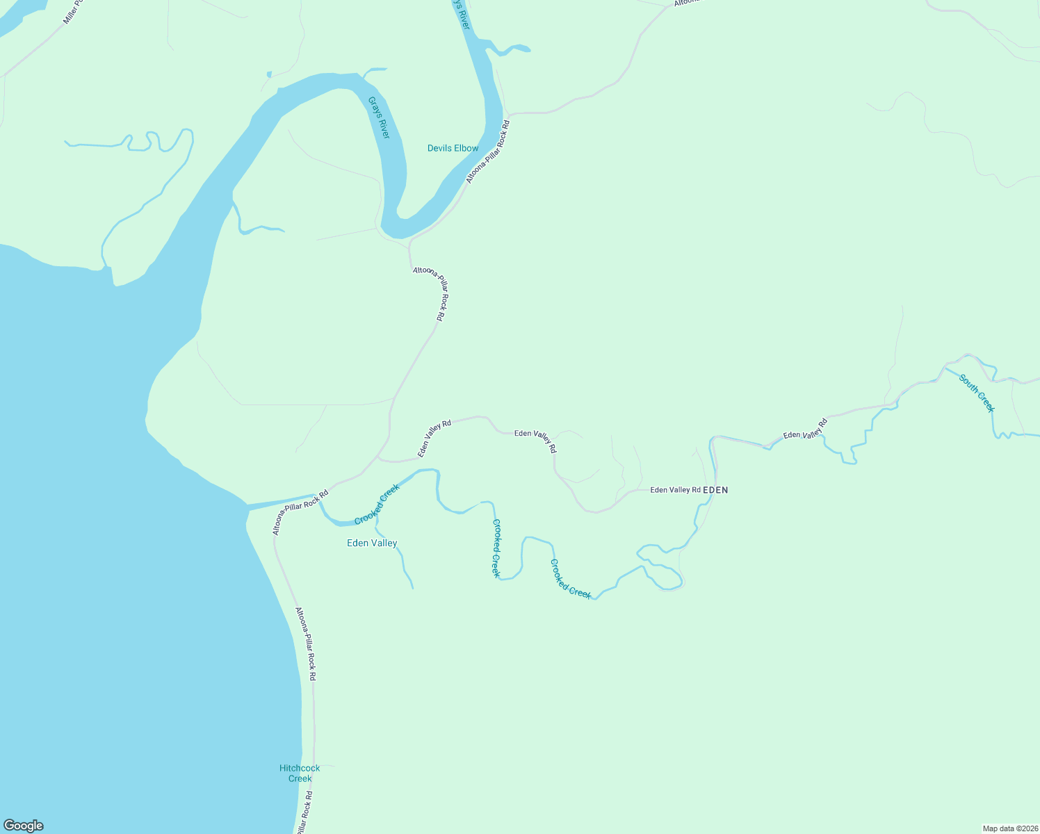 map of restaurants, bars, coffee shops, grocery stores, and more near 109 Eden Valley Road in Rosburg
