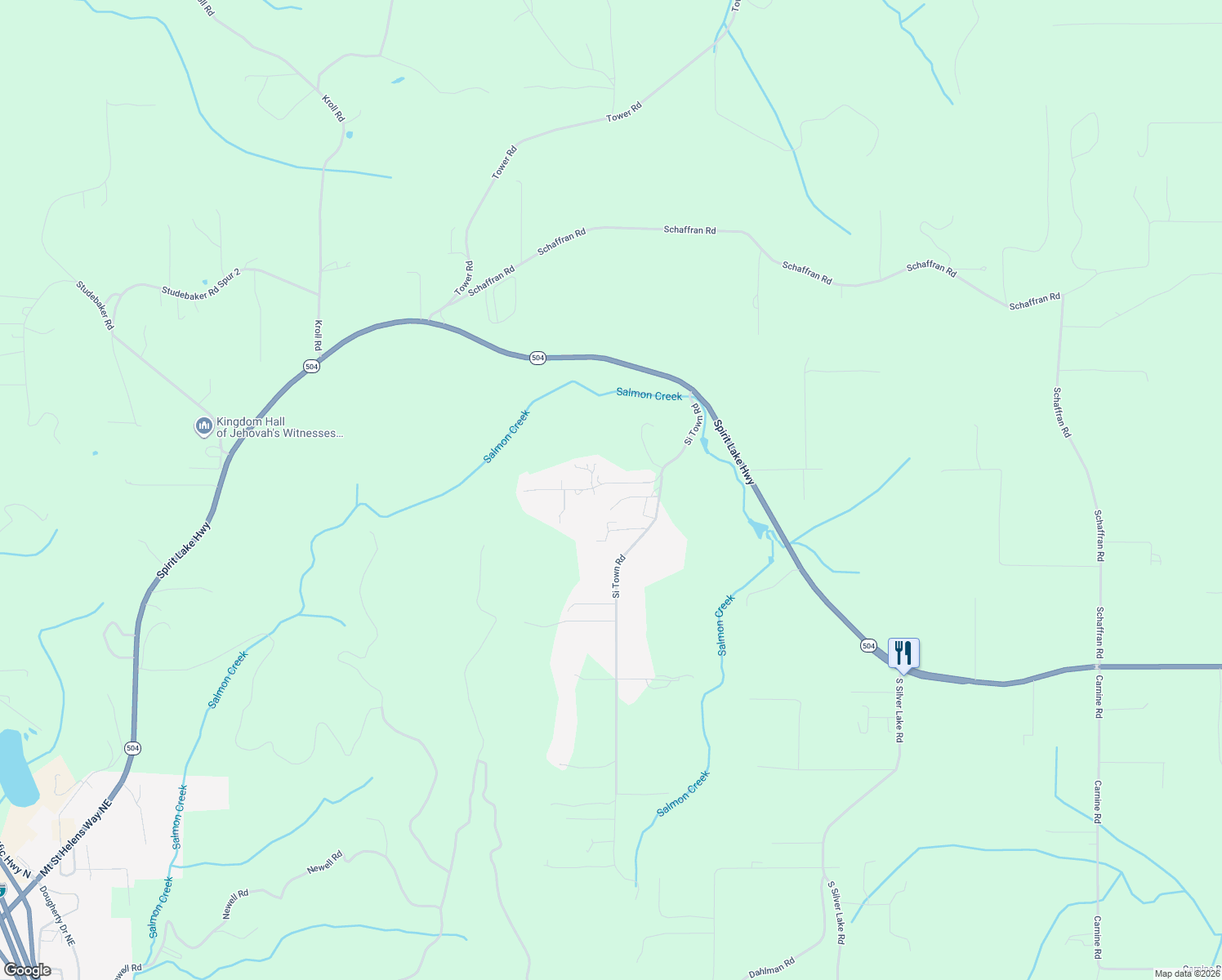 map of restaurants, bars, coffee shops, grocery stores, and more near 118 Timberline Drive in Castle Rock
