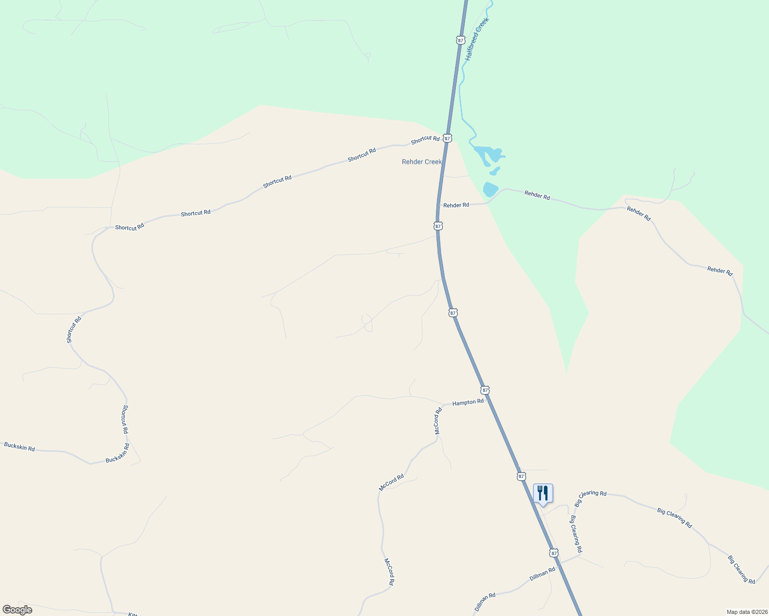 map of restaurants, bars, coffee shops, grocery stores, and more near 3 Forks Way in Musselshell County