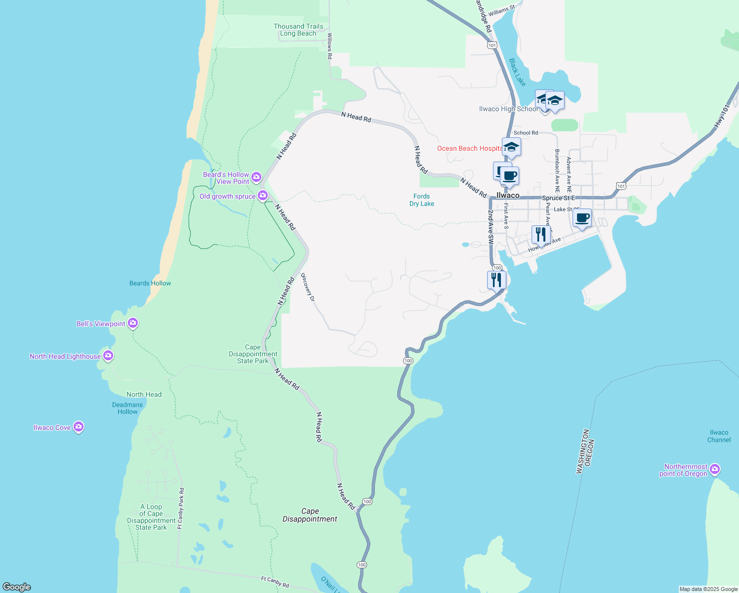 Lighthouse Keepers Road, Ilwaco WA Walk Score