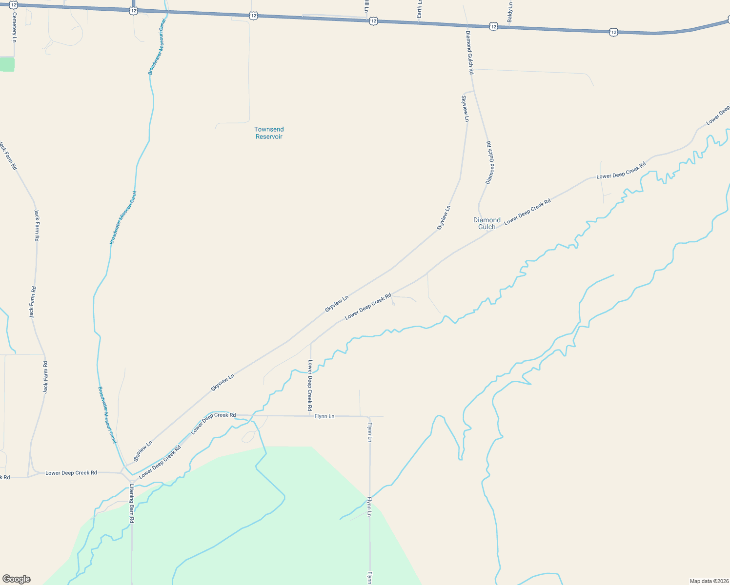 map of restaurants, bars, coffee shops, grocery stores, and more near 455-485 Lower Deep Creek Road in Townsend