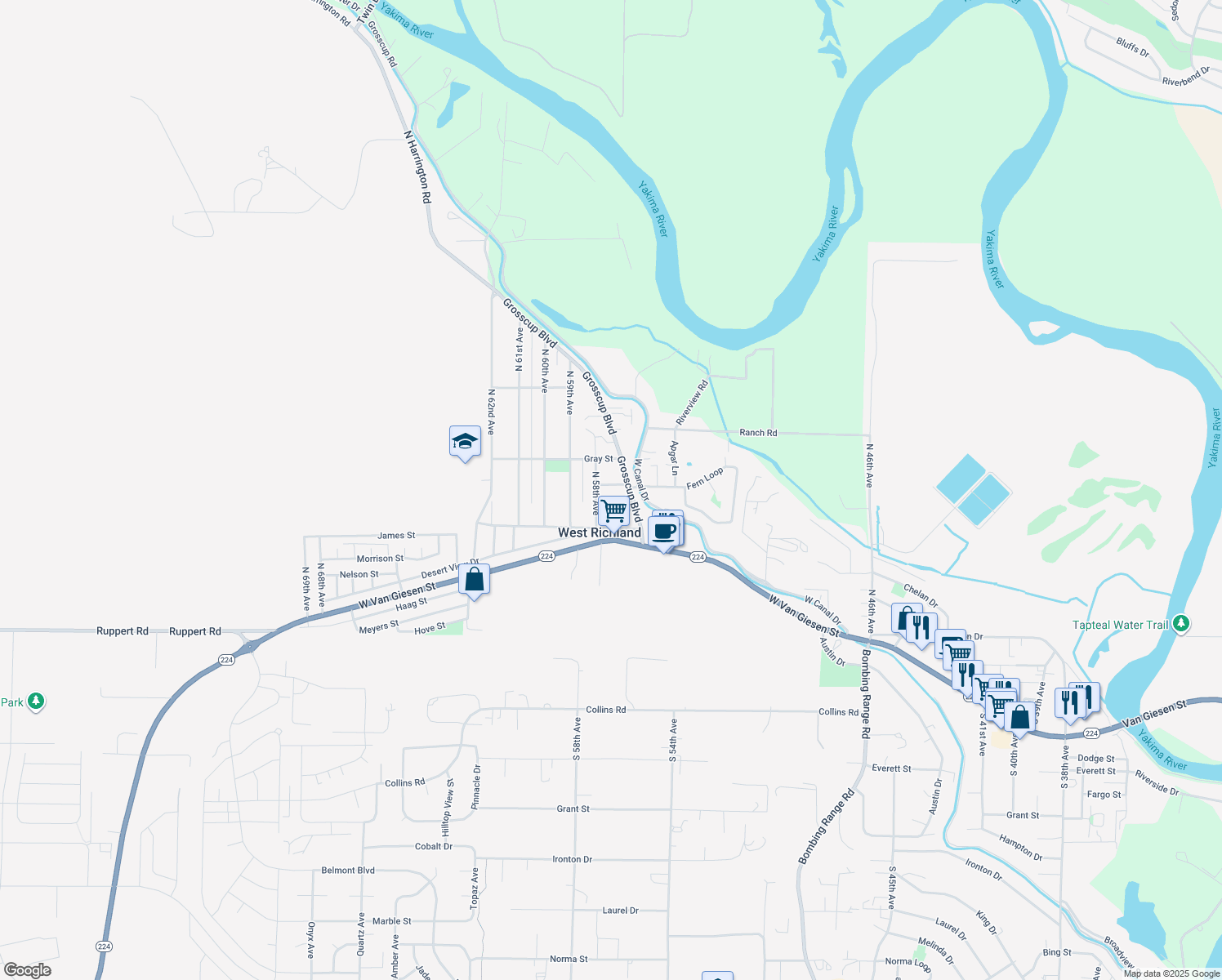 5689 North Fern Street, West Richland WA Walk Score