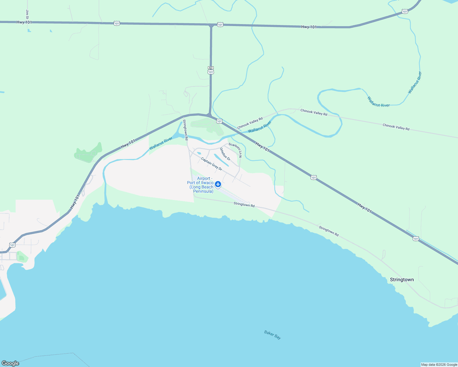 map of restaurants, bars, coffee shops, grocery stores, and more near 7204 Ortelius Dr in Ilwaco