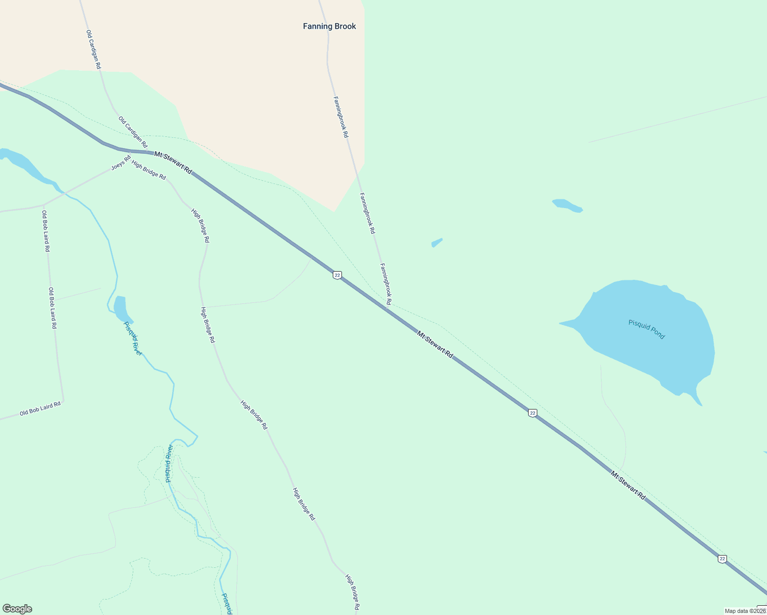 map of restaurants, bars, coffee shops, grocery stores, and more near 2165 Mount Stewart Road in Mount Stewart
