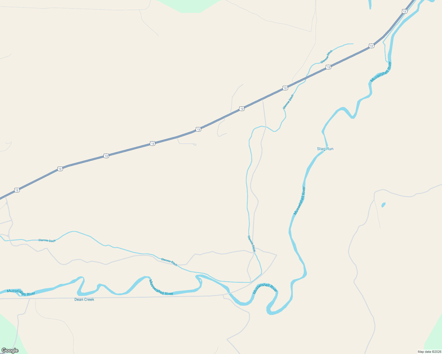 map of restaurants, bars, coffee shops, grocery stores, and more near 15736 Us Highway 12 West in Roundup